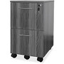 Mayline Gray Laminate Mobile F/F Pedestal File - 18 inch; x 15.5 inch; x 26.8 inch; - 2 x File Drawer(s) - Material: Steel - Finish: Gray, Laminate