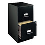 Realspace;  inch;Manager's inch; 2-Drawer Letter File, 30% Recycled, Black