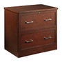 Realspace; Premium Lateral File Cabinet, 28 inch;H x 29 inch;W x 18 1/2 inch;D, Mahogany