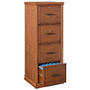 Realspace; Premium Wood File Cabinet, 4 Drawers, 55 2/5 inch;H x 21 inch;W x 18 9/10 inch;D, Oak