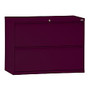 Sandusky; 800 Series Steel Lateral File Cabinet, 2-Drawers, 28 3/8 inch;H x 30 inch;W x 19 1/4 inch;D, Burgundy