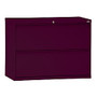 Sandusky; 800 Series Steel Lateral File Cabinet, 2-Drawers, 28 3/8 inch;H x 36 inch;W x 19 1/4 inch;D, Burgundy
