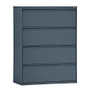 Sandusky; 800 Series Steel Lateral File Cabinet, 4-Drawers, 53 1/4 inch;H x 30 inch;W x 19 1/4 inch;D, Charcoal