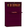 Sandusky; 800 Series Steel Lateral File Cabinet, 5-Drawers, 66 3/8 inch;H x 36 inch;W x 19 1/4 inch;D, Burgundy