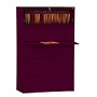 Sandusky; 800 Series Steel Lateral File Cabinet, 5-Drawers, 66 3/8 inch;H x 42 inch;W x 19 1/4 inch;D, Burgundy