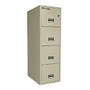 Sentry;Safe Fire-/Water-Resistant Vertical File Cabinet, Letter Size, 4-Drawer, 53 5/8 inch;H x 16 5/8 inch;W x 25 inch;D, Putty, White Glove Delivery