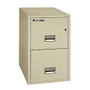 Sentry;Safe FIRE-SAFE; 2-Drawer Vertical File Cabinet, 27 9/16 inch;H x 16 5/8 inch;W x 31 inch;D, Putty