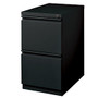 WorkPro Mobile Pedestal File, 2 Drawers, 27 3/4 inch;H x 15 inch;W x 22 7/8 inch;D, Black