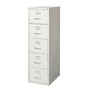 WorkPro; 26 1/2 inch;D Vertical Legal-Size File Cabinet, 5 Drawers, 30% Recycled, Light Gray