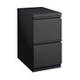 WorkPro; Metal Letter-Size Vertical Mobile Pedestal File, 2-Drawer, 27 3/4 inch;H x 15 inch;W x 19 7/8 inch;D, Black