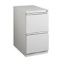 WorkPro; Metal Letter-Size Vertical Mobile Pedestal File, 2-Drawer, 27 3/4 inch;H x 15 inch;W x 19 7/8 inch;D, Light Gray