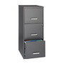 WorkPro; Three-Drawer Vertical File, 18 inch; D, Letter Size