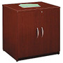 Bush Business Furniture Components Collection 30 inch; Wide Storage Cabinet, 29 7/8 inch;H x 29 1/2 inch;W x 23 3/8 inch;D, Mahogany, Standard Delivery Service