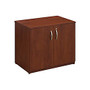 Bush Business Furniture Components Elite Storage Cabinet, 2-Shelves, 29 7/8 inch;H x 35 11/16 inch; x 23 3/8 inch;D, Hansen Cherry, Standard Delivery Service