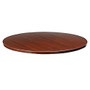 Lorell; Essentials 87000 Round Table Top, 42 inch; Diameter, Mahogany