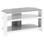 Kathy Ireland Office By Bush; New York Skyline TV Stand, 23 1/2 inch; x 42 inch; x 19 3/4 inch;, Plumeria White