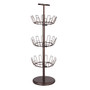 Honey-Can-Do 3-Tier Revolving Shoe Tree, 39 3/8 inch;H x 11 1/2 inch;W x 11 1/2 inch;D, Bronze