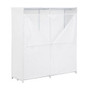 Honey-Can-Do Cloth Wardrobe, 60 5/8 inch;H x 64 3/16 inch;W x 19 3/4 inch;D, White