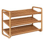 Honey-Can-Do SHO-01599 3-Tier Deluxe Bamboo Shoe Storage Rack, Natural