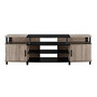 Altra Carson Engineered Wood TV Stand For 70 inch; Flat-Screen TVs, 21 inch;H x 63 inch;W x 16 inch;D, Sonoma Oak/Black