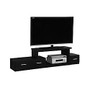 Monarch Specialties Engineered Wood TV Stand, For Flat-Panel TVs Up To 36 inch;, 18 inch;H x 72 inch;W x 16 inch;D, Black
