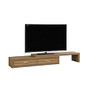Monarch Specialties MDF Expandable TV Stand For 60 inch; - 95 inch; Flat-Panel TVs, 12 inch;H x 98 inch;W x 16 inch;D, Walnut