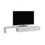 Monarch Specialties MDF Expandable TV Stand For 60 inch; - 95 inch; Flat-Panel TVs, 12 inch;H x 98 inch;W x 16 inch;D, White