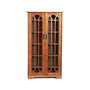 SEI Window-Pane Media Cabinet, 47 3/4 inch;H x 26 1/4 inch;W x 9 1/2 inch;D, Oak