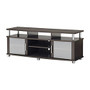 South Shore Furniture City Life Media Stand For TVs Up To 60 inch;, 22 1/4''H x 19 1/2''W x 59 1/4''D, Chocolate Finish