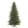 Fraser Hill Farm 7 1/2' Southern Peace Pine Artificial Christmas Tree With Smart String Lighting, Green/Black