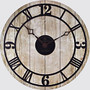 FirsTime; Reclaimed Whitewash Wall Clock, 18 inch; x 1 inch;, Aged White
