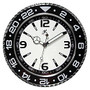 Infinity Instruments Bazel Wall Clock, 13 1/4 inch;H x 13 1/4 inch;W x 2 inch;D, Black