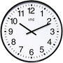 Infinity Instruments ITC Clarke 19 inch; Office Wall Clock, Black