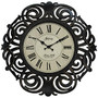 Infinity Instruments Paris 18 inch; Round Wall Clock, Brown