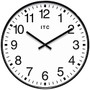 Infinity Instruments Round Wall Clock, 19 15/16 inch;, Black/White