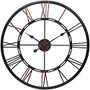 Infinity Instruments Round Wall Clock, 28 inch;, Bronze
