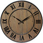Infinity Instruments Wine Barrel 24 inch; Round Wall Clock, Brown