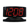 Sharp; LED Alarm Clock, Black