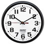 Shatterproof Crystal Dial Cover Clock, 8 inch; Diameter, Black Frame (AbilityOne 6645-01-389-7958)