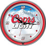 Trademark Global Coors Light Neon Clock, 14 inch; Diameter, Red