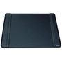 Artistic Sagamore Side Panel Desk Pad - Rectangle - 38 inch; Width x 24 inch; Depth - Fabric - Vinyl Leatherette - Black