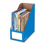 Bankers Box; Magazine Holder, 6 inch;H x 11 3/4 inch;W x 12 3/4 inch;D, Blue, Pack Of 3