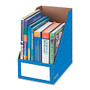 Bankers Box; Magazine Holder, 8 inch;H x 11 3/4 inch;W x 12 3/4 inch;D, Blue, Pack Of 3