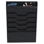 Buddy Task File Organizer, 4-Pockets, 19 13/16 inch;H x 13 1/2 inch;W x 2 inch;D, Black