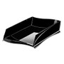 CEP Isis Solid Black Stackable Letter Tray