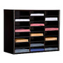 Concepts In Wood Literature Organizer, 24 Compartments, 23 1/4 inch;H x 29 inch;W x 12 1/2 inch;D, Espresso