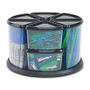 Deflect-o Carousel Storage Organizer - 9 Compartment(s) - 11.1 inch; Height x 11.1 inch; Width x 6.6 inch; Depth - Desktop - Black - Plastic - 1Each