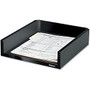 Fellowes Designer Suites Letter Tray - 2.5 inch; Height x 11.1 inch; Width x 13 inch; Depth - Desktop - Black, Pearl - 1Each