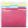 Letter-Size Panel Wall Pockets, 3 Files, Clear