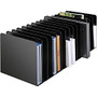 MMF 15-comptmt Message Rack - 15 Compartment(s) - 6.5 inch; Height x 6.3 inch; Width - Desktop - Recycled - Black - Steel - 1Each